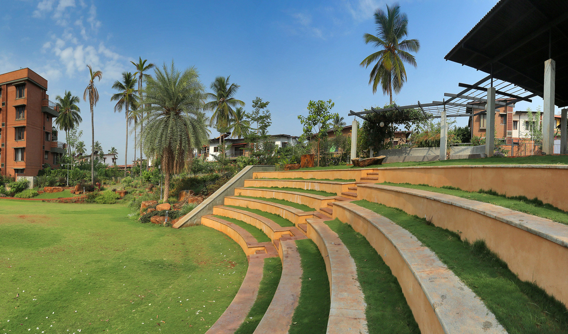 The amphitheatre at Good Earth Malhar