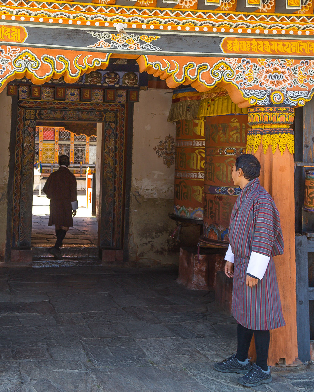 The entry way to the first courtyard of the temple. Intimate in scale and reverent in ambience.